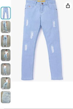 Knit N Knot Stretchable Light Blue